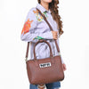 Official PRCA & NFR Licensed Collection®️ Brown Genuine Western Leather Speedy Bag