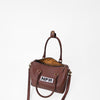 Official PRCA & NFR Licensed Collection®️ Brown Genuine Western Leather Speedy Bag
