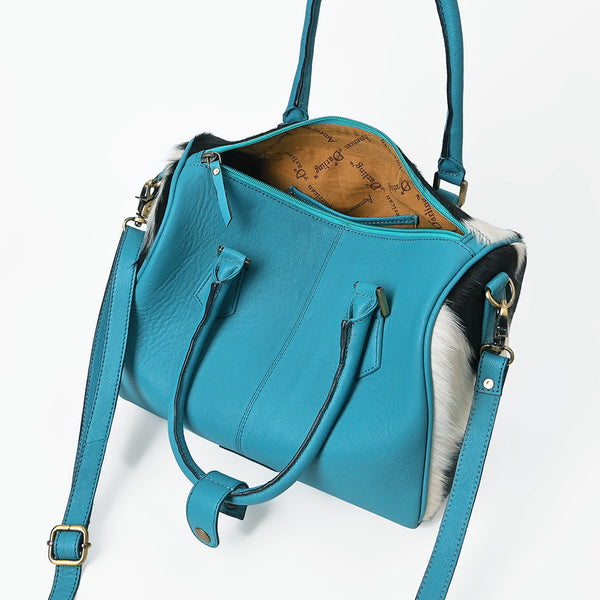 Official PRCA & NFR Licensed Collection®️Hair-on-Hide & Genuine Leather Speedy Bag