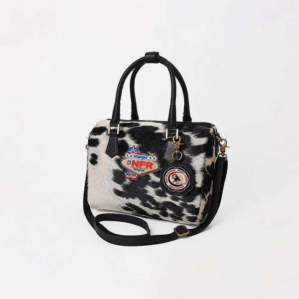 Official PRCA & NFR Licensed Collection®️ Hair-On Cowhide Leather Western Speedy Bag