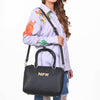 Official PRCA & NFR Licensed Collection®️ Black Genuine Western Leather Speedy Bag