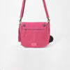 ADBGA836 American Darling Genuine Suede Leather Fringe Cross body Bag with Embroidery