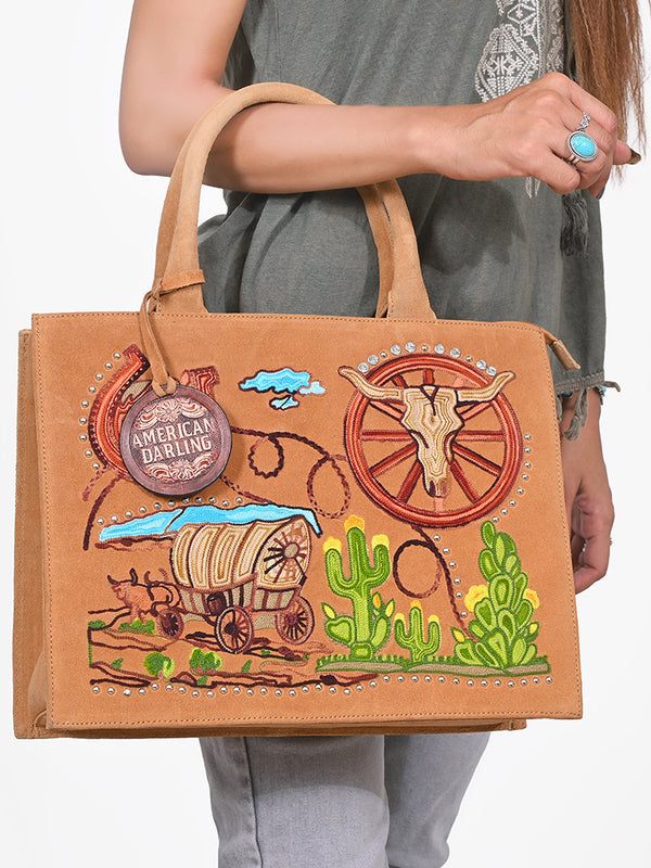 ADBGA922 Tote Genuine Leather Women Bag
