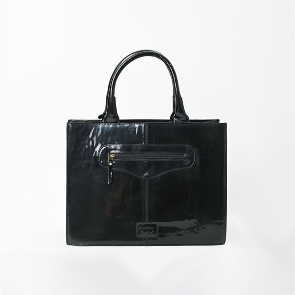 ADBGA927 American Darling Western Embroidered Patent Leather Everyday Tote Bag