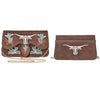 ADBGA944 American Darling Western Embroidered Genuine Suede Cross body Bag