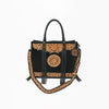 ADBGA984 American Darling Fringe Hairon & Harness Leather Tote