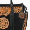 ADBGA984 American Darling Fringe Hairon & Harness Leather Tote