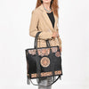 ADBGA984 American Darling Fringe Hairon & Harness Leather Tote