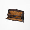 ADBGA986 American Darling Harness Leather & Hair On Western Wallet
