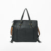ADBGA987 American Darling Hand-Tooled Harness & Hairon Leather Tote