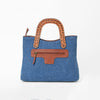 ADBGA988 American Darling Denim, Harness & Floral Tooled Leather Tote Handbag