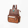 ADBGA989 Backpack Hand-tooled Genuine Leather women bag western Bag