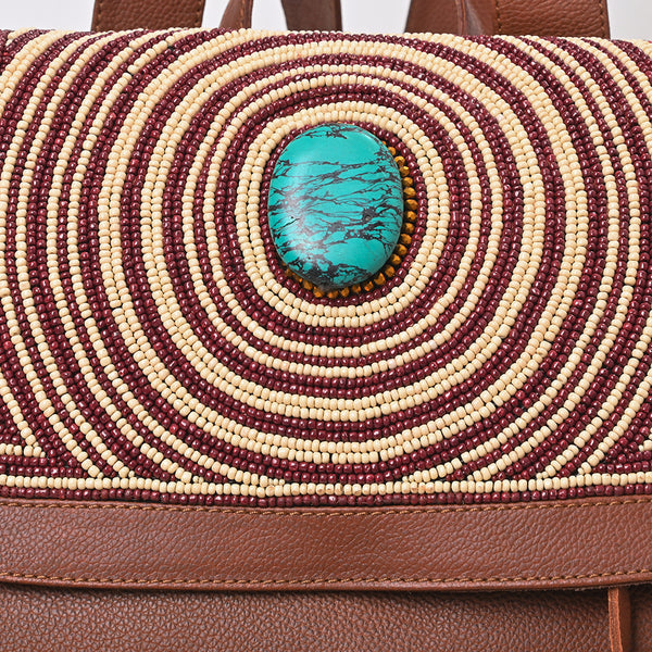 ADBGA989 Backpack Hand-tooled Genuine Leather women bag western Bag