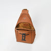 Magnolia Rodeo Genuine Leather Black Embroidered Sling Bag