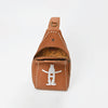 Magnolia Rodeo Genuine Leather White Embroidered Sling Bag