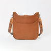 Showground Rodeo Genuine Leather Black Embroidered Crossbody Bag