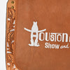 Showground Rodeo Genuine Leather White Embroidered Crossbody Bag
