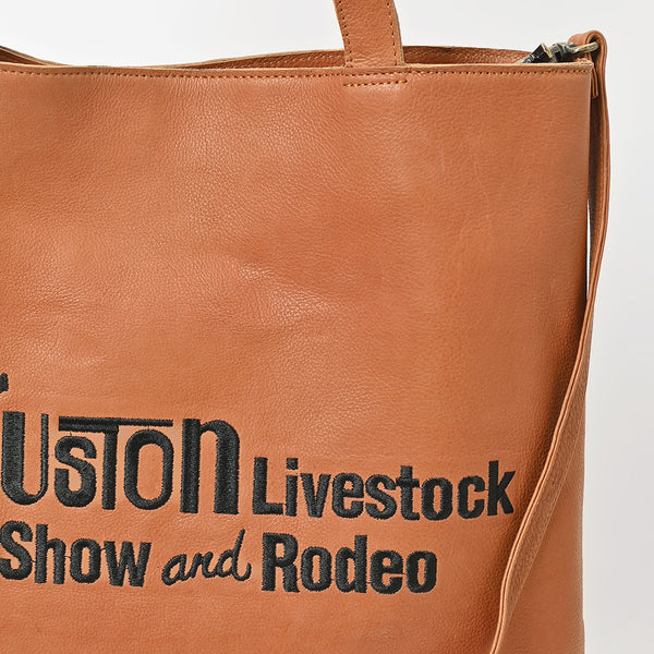 Everyday Rodeo Genuine Leather Black Embroidered Tote Bag