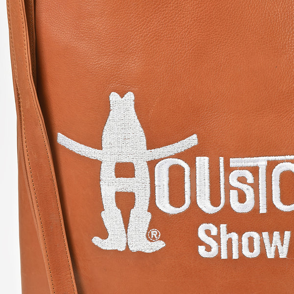Everyday Rodeo Genuine Leather White Embroidered Tote Bag