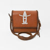 Frontier Rodeo Genuine Leather White Embroidered Crossbody Bag
