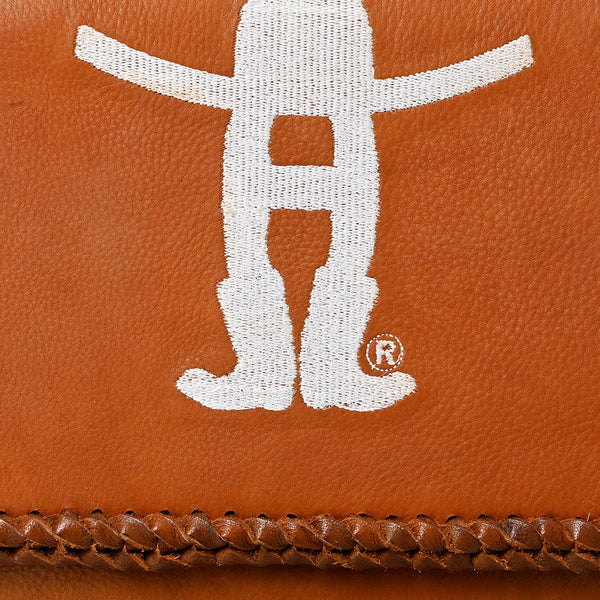 Frontier Rodeo Genuine Leather White Embroidered Crossbody Bag