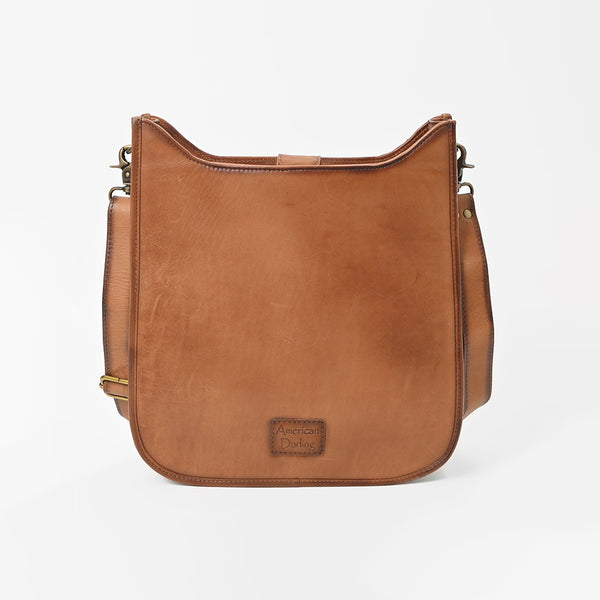 ADBGM628 American Darling Quilted Genuine Leather Crossbody Messenger Bag