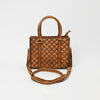 ADBGM755 American Darling Studded Quilted Leather Handbag with Removable Strap