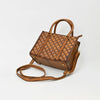 ADBGM755 American Darling Studded Quilted Leather Handbag with Removable Strap