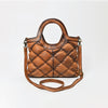 ADBGM843 American Darling Leather Diamond Quilted Crossbody Tote