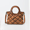 ADBGM843 American Darling Leather Diamond Quilted Crossbody Tote