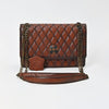 ADBGM844 American Darling Quilted Leather Chain Strap Shoulder Bag