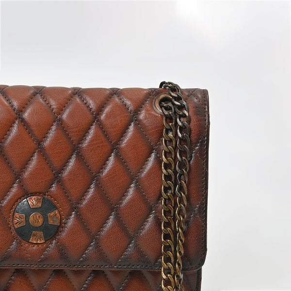 ADBGM844 American Darling Quilted Leather Chain Strap Shoulder Bag