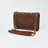 ADBGM846 Genuine Leather Diamond Quilted Shoulder Bag by American Darling