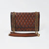 ADBGM846 Genuine Leather Diamond Quilted Shoulder Bag by American Darling