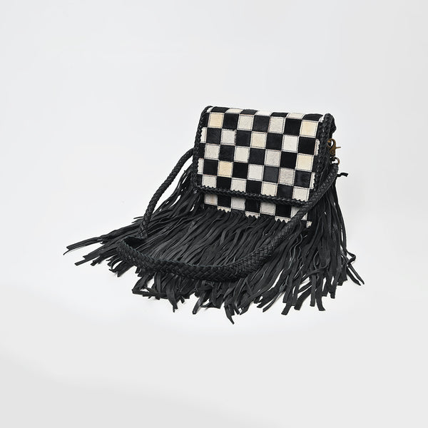 ADBGM861 Crossbody Hair on Genuine Leather Women Bag