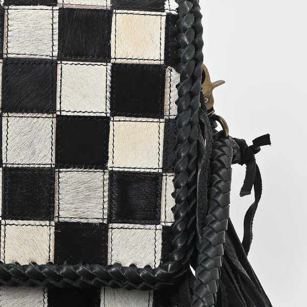 ADBGM861 Crossbody Hair on Genuine Leather Women Bag