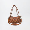 ADBGM884 American Darling Hand-Tooled Quilted Leather Crossbody Shoulder Bag