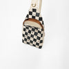 ADBGM914 American Darling Checkered Hair on Leather Sling Bag