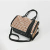 ADBGM935 American Darling Woven Hair-on and Genuine Leather Satchel Speedy Handbag