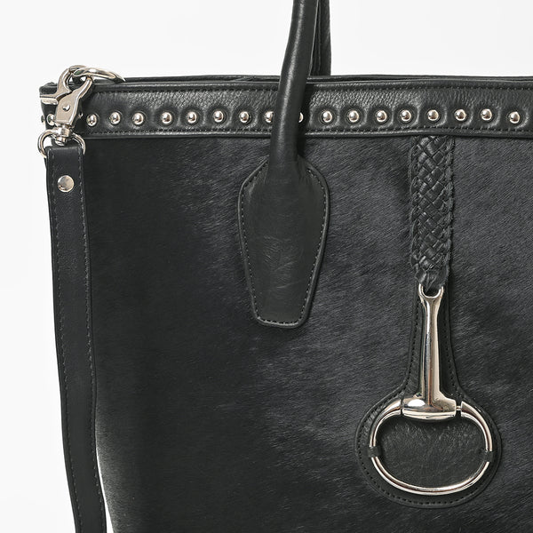 ADBGM964 American Darling Hair On Hide & Genuine Leather Studded Tote
