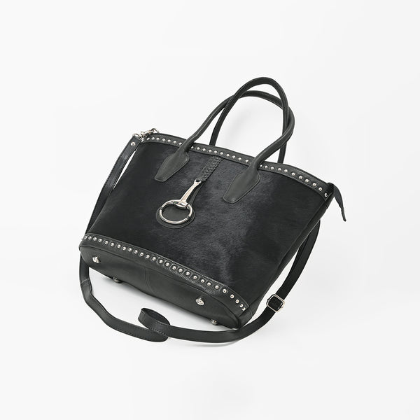 ADBGM964 American Darling Hair On Hide & Genuine Leather Studded Tote