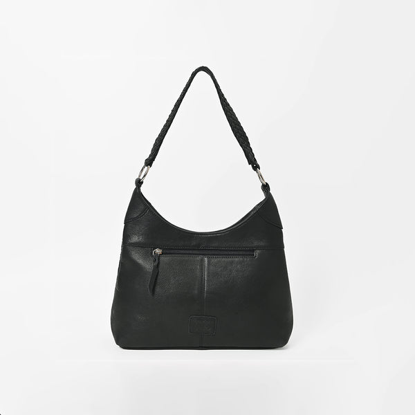 ADBGM974 Western Hair On Hide & Leather Braided Hobo Bag by American Darling