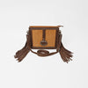 ADBGM980 American Darling Suede & Leather Fringe Crossbody Bag