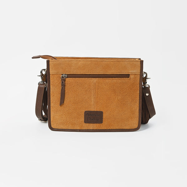 ADBGM980 American Darling Suede & Leather Fringe Crossbody Bag