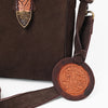 ADBGZ1097 American Darling Genuine Suede Leather Western Buckle Barrel Satchel Bag