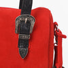 ADBGZ1097 American Darling Genuine Suede Leather Western Buckle Barrel Satchel Bag