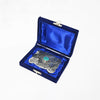 ADBKV119 Hand Engraved German Silver Western Belt Buckle with Turquoise Stones