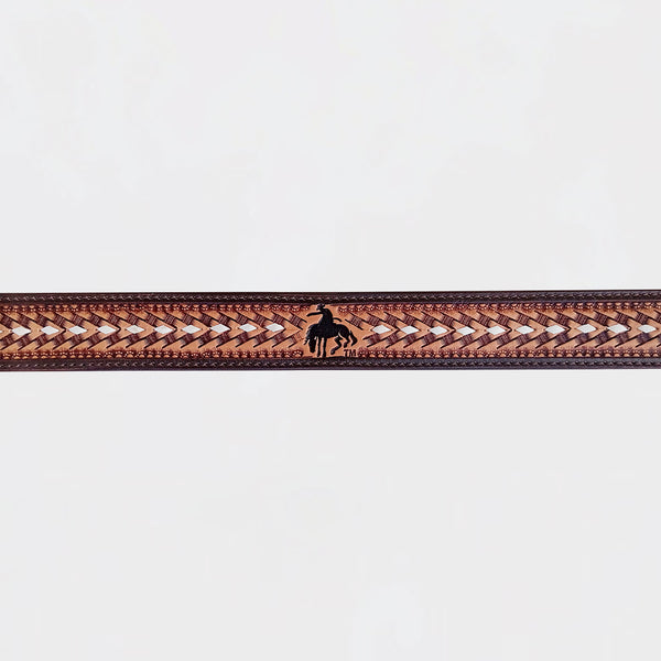 Official PRCA & NFR Licensed Collection®️ Bucking Bronco Genuine Leather Belt