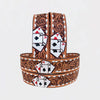 Official PRCA & NFR Licensed Collection®️ Tooled Leather Rodeo Belt