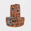Official PRCA & NFR Licensed Collection®️ Bucking Bronco Tooled Leather Belt